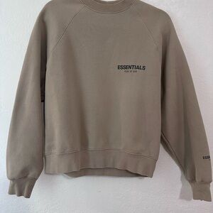 ESSENTIALS Fear of God Men's Crewneck Sweatshirt in Taupe